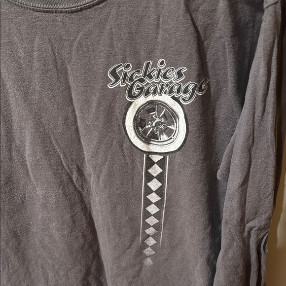 Men's Sickies Garage long sleeve Shirt - Picture 2 of 5